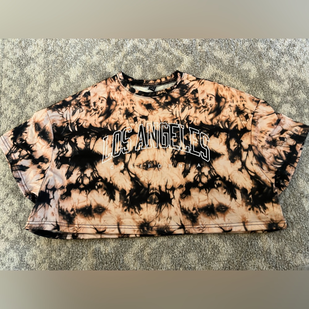 Cropped Tie Dye Shirt
